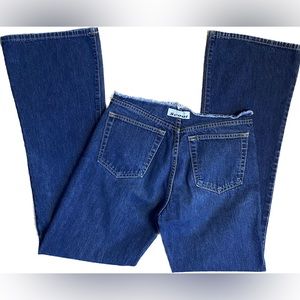 y2k low rise cut off flares